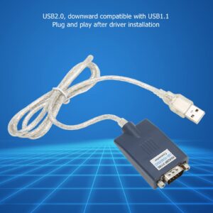 Naroote USB to RS422 Serial Adapter, Easy Connection Widely Compatible USB to RS485 Serial Adapter for Laptop