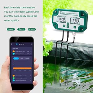 BUZHI Water Quality Tester, 6 in 1 Water Quality Tester Multi-Parameter Water Quality Monitor Digital PH/Total Dissolved Solids/EC/SG/Salt/Temp Meter for Aquarium Aquaculture Swimming Pool