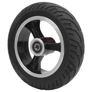 solid tire for electric scooter, simple installation practical 200x50 solid tire puncture resistance with hub replacement for electric scooter