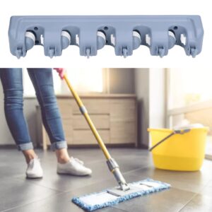 Mop Holder, Broom Organizer Rack, Mop Broom Holder Multifunctional Space Saving Broom Wall Mounted Rack for Kitchen Bathroom Garden Garage(B)