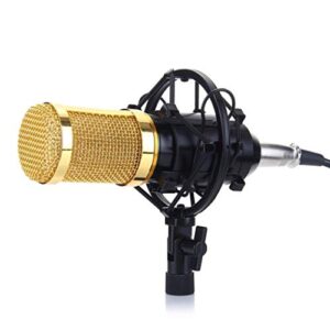 n/a professional condenser microphone microphone for computer+shock mount+foam cap+cable as microphone