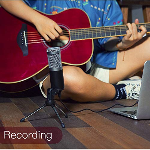 n/a Microphone USB Condenser Microphones for Laptop Computer Recording Studio Streaming Gaming Videos