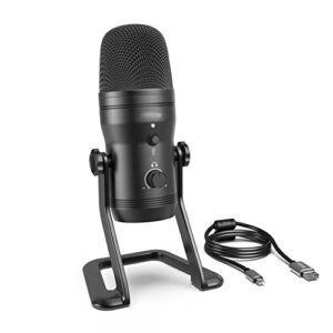 n/a usb recording microphone computer podcast mic for four pickup patterns for vocals, gaming, zoom-class