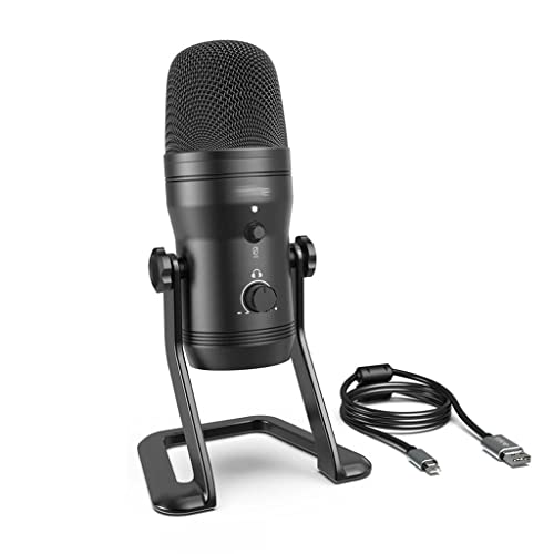 n/a USB Recording Microphone Computer Podcast Mic for Four Pickup Patterns for Vocals, Gaming, Zoom-Class