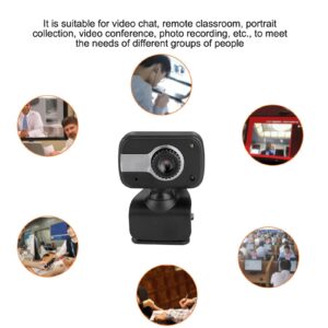 360 Degree USB Webcam with 0.3MP MIC for Laptop/PC/Monitor - High Definition Wireless Camera for MSN/ICQ Night - Perfect USB Camera for Computer, Laptop and More