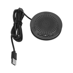 akozon usb conference microphone, conference usb omnidirectional microphone computer desktop microphone for online meeting conference speakerphone