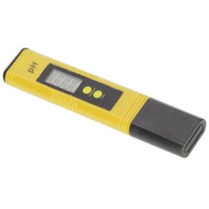 Dpofirs Digital PH Meter for Water, 0.1pH High Accuracy Pen Type PH Tester Lab PH Meters with ATC PH Tester for Swimming Pools Aquariums Spas (Yellow Black)