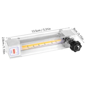 Tube Flowmeter, LZB-3 Glass Tube Liquid Flowmeter Water Flowmeter Instrument Used for Special Liquids Experiment Measuring (10-100mL/min)