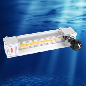 Tube Flowmeter, LZB-3 Glass Tube Liquid Flowmeter Water Flowmeter Instrument Used for Special Liquids Experiment Measuring (10-100mL/min)