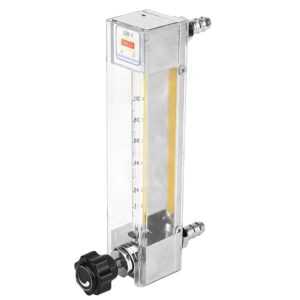 Tube Flowmeter, LZB-3 Glass Tube Liquid Flowmeter Water Flowmeter Instrument Used for Special Liquids Experiment Measuring (10-100mL/min)