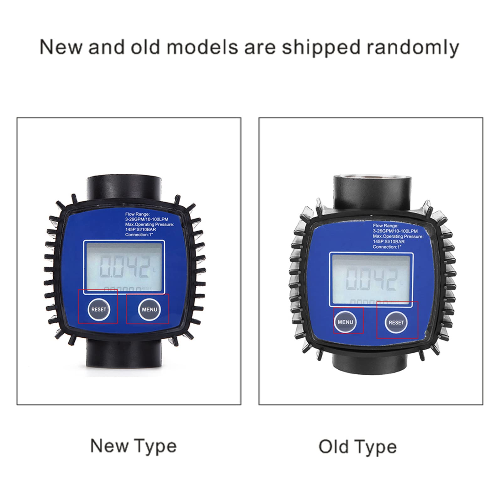 Digital Flow Meter, Deosdum High Accuracy Water Flow Meter 1in Internal Thread Water Flowmeter