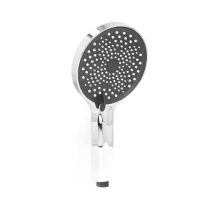 G1/2 Thread Handheld Shower Head, High Pressure in the Head Multi Layer Plating Bathroom Showerhead, Abrasion Heat Resistant Handheld Rain Showerhead for Bathroom(Silver)