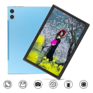 Tablet, 10 Inch IPS Tablet for Android12, 8GB RAM 256GB ROM Tablet with 2 Card Slot, 4G LTE 5G WiFi Calling Tablet PC with 8MP 16MP Camera, 7000mAh Octa Core HD Tablet for Office