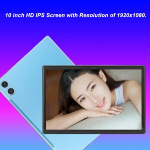 Tablet, 10 Inch IPS Tablet for Android12, 8GB RAM 256GB ROM Tablet with 2 Card Slot, 4G LTE 5G WiFi Calling Tablet PC with 8MP 16MP Camera, 7000mAh Octa Core HD Tablet for Office