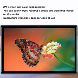 10 Inch Tablet Android12, 8 Core CPU 8GB RAM 256GB ROM, 5G WiFi 4G LTE Cellular Tablet PC with 8+16MP Camera, 5G 2.4G WiFiBluetooth, 7000mAh Battery Dual SIM Card Slots