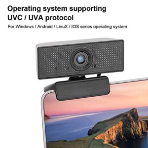 ASHATA 214 PC USB Webcam,2 MP 1080P HD USB Computer Webcam Camera with Builtin Stereo Microphone,for Windows/for Android/for Linux Series Operating System