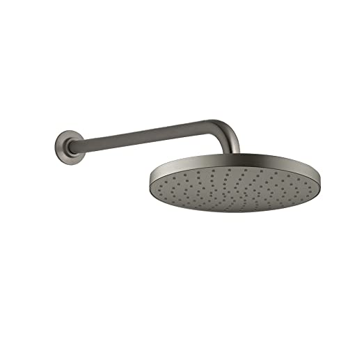 Fontana Deauville Round Rain Shower Head With Masterclean Spray Face In Polished Vibrant Brushed Nickel Finish (10 Inch)