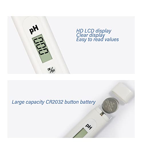 Water PH Tester, Resistance Lightweight PH Meter High Accuracy for Fish Tank