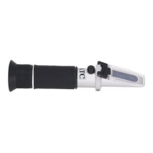 brix meter refractometer, aluminum alloy abs rubber high accuracy sugar refractometer tester atc 0‑32% for kitchen