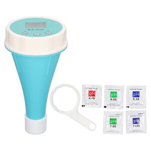 Water Quality Detector, High Resolution LCD Display 6 in 1 Clear Reading Bluetooth Pool Monitor APP Setting for Laboratories