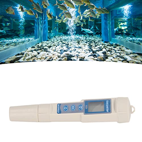 PH EC TDS Temp Meter, Ergonomic Precise Intelligent Water Quality Tester 4 in 1 Waterproof Easy to Carry for Aquaculture for Laboratory