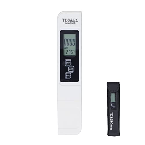 Digital Water Tester, Interference Resistant Portable High Accuracy Data Retention 3 in 1 Digital TDS Meter for Swimming Pool