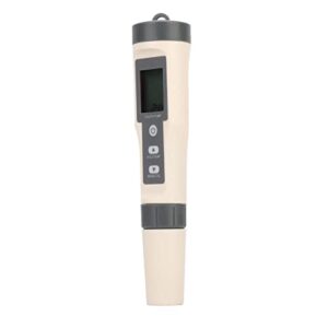 water quality tester tool, temp ph meter 3 in 1 portable auto calibration wide test range for pool