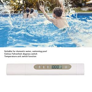 Water Tester, 0~99990ppm High Sensitivity Glass Electrode TDS Meter Alloy Probe 3 Keys with Backlit for Aquaculture