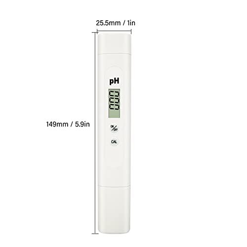 PH Meter, Lightweight Water PH Tester Sensitive High Accuracy Automatic Recognition for Fish Tank