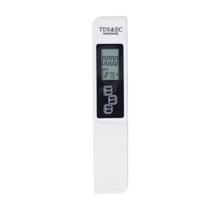 TDS Meter, High Accuracy Portable TDS EC Temp Meter Easier to Read Rustproof for Aquaculture