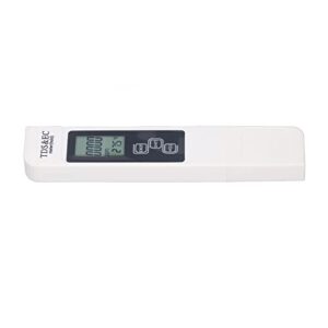 TDS Meter, High Accuracy Portable TDS EC Temp Meter Easier to Read Rustproof for Aquaculture