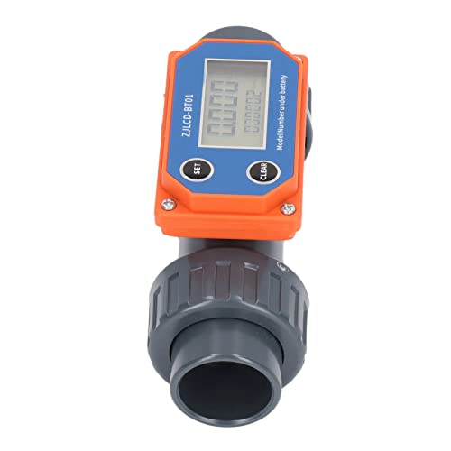 Water Flow Sensor, Digital Display Flowmeter 2.3-3.3V Sensitive Response for Swimming Pool