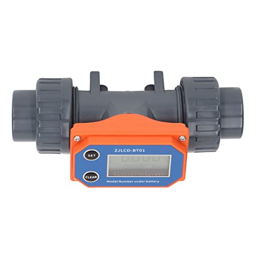 Water Flow Sensor, Digital Display Flowmeter 2.3-3.3V Sensitive Response for Swimming Pool