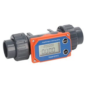 Water Flow Sensor, Digital Display Flowmeter 2.3-3.3V Sensitive Response for Swimming Pool