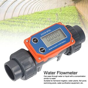 Water Flow Sensor, Digital Display Flowmeter 2.3-3.3V Sensitive Response for Swimming Pool