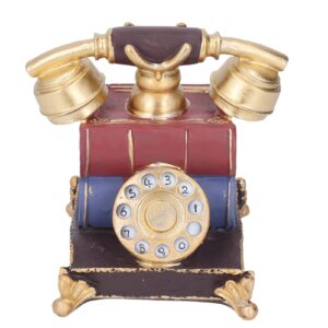 Naroote Vintage Phone Model, Retro Safe Resin Telephone Model Decoration Simulated for Store Window