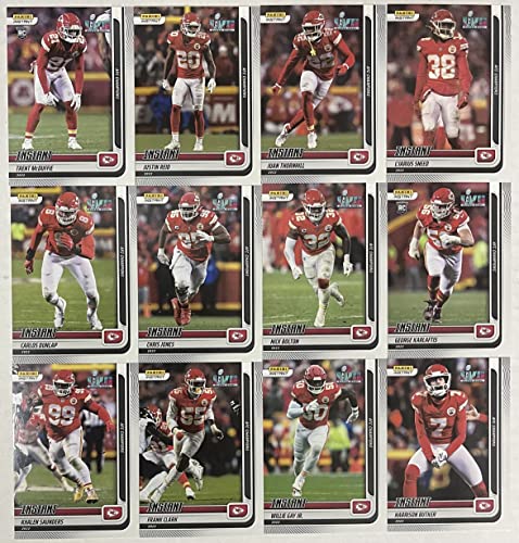 2022 Panini Instant AFC Champions Kansas City Chiefs Team Set -24 Total Cards including Patrick Mahomes, Isiah Pacheco, McKinnon, JuJu Smith-Schuster, Valdes-Scantling, Skyy Moore , Travis Kelce, Orlando Brown, Joe Thuney, Creed Humphrey, Trey Smith, Andr