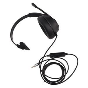 3.5mm business headset, single sided ear headphone flexible enc noise reduction with mic for insurance for home for telemarketing