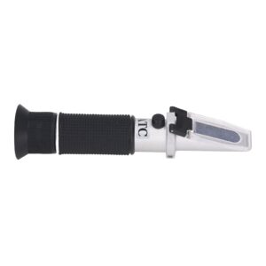 brix meter refractometer, handheld atc 0‑32% lightweight high accuracy sugar refractometer tester for factory