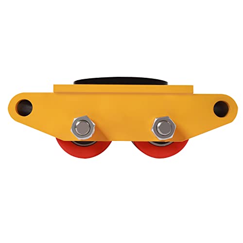 4PCS Machinery Skate Dolly, 6T Machinery Moving Skate,Industrial Machinery Mover with 360° Rotation Caps for Warehouse
