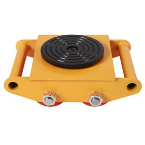 4PCS Machinery Skate Dolly, 6T Machinery Moving Skate,Industrial Machinery Mover with 360° Rotation Caps for Warehouse