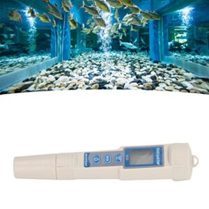 PH Meter, 4 in 1 ABS Housing Portable Large Display Screen Water Quality Tester Precise for Aquaculture for Laboratory