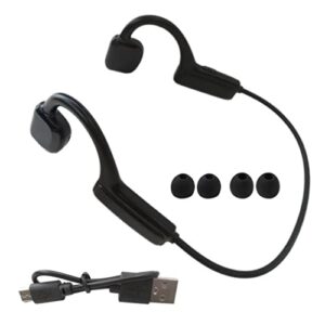 jrshome bone conduction headset bluetooth ipx5 5.1 wireless headphones outdoor sport earbuds usb, micro-usb, bluetooth