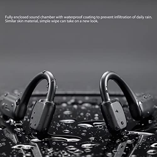 JRSHOME Bone Conduction Headset Bluetooth IPX5 5.1 Wireless Headphones Outdoor Sport Earbuds USB, Micro-USB, Bluetooth