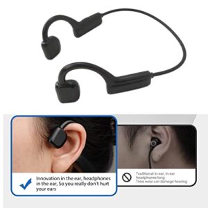 JRSHOME Bone Conduction Headset Bluetooth IPX5 5.1 Wireless Headphones Outdoor Sport Earbuds USB, Micro-USB, Bluetooth