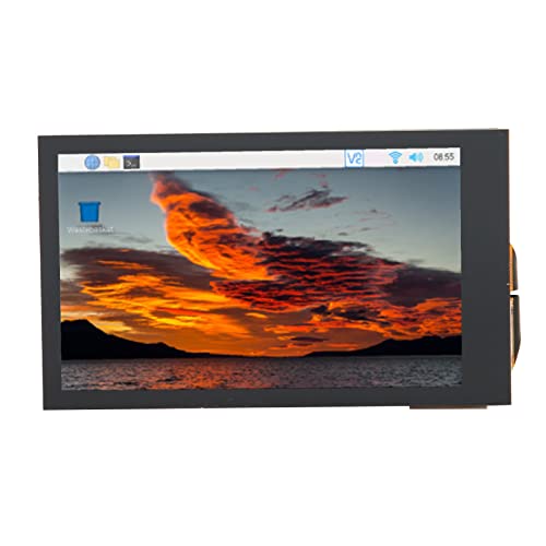 Bewinner Touch Screen Monitor,3.5 Inch Capacitive Touch Screen, 5 Points LCD IPS Dimmable Portable Monitor,170 Degrees Angle Touch Screen with USB Interface for RasPi