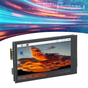 Bewinner Touch Screen Monitor,3.5 Inch Capacitive Touch Screen, 5 Points LCD IPS Dimmable Portable Monitor,170 Degrees Angle Touch Screen with USB Interface for RasPi