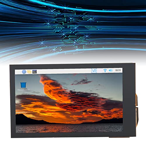 Bewinner Touch Screen Monitor,3.5 Inch Capacitive Touch Screen, 5 Points LCD IPS Dimmable Portable Monitor,170 Degrees Angle Touch Screen with USB Interface for RasPi