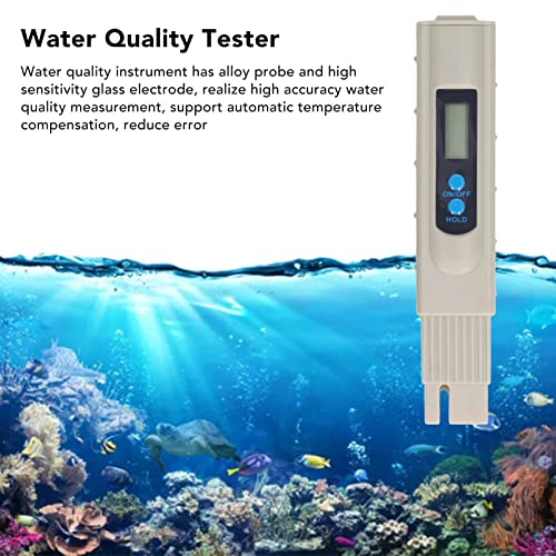 TDS Meter, High Accuracy Automatic Temperature Compensation Water Tester 0~9990ppm for Aquaculture