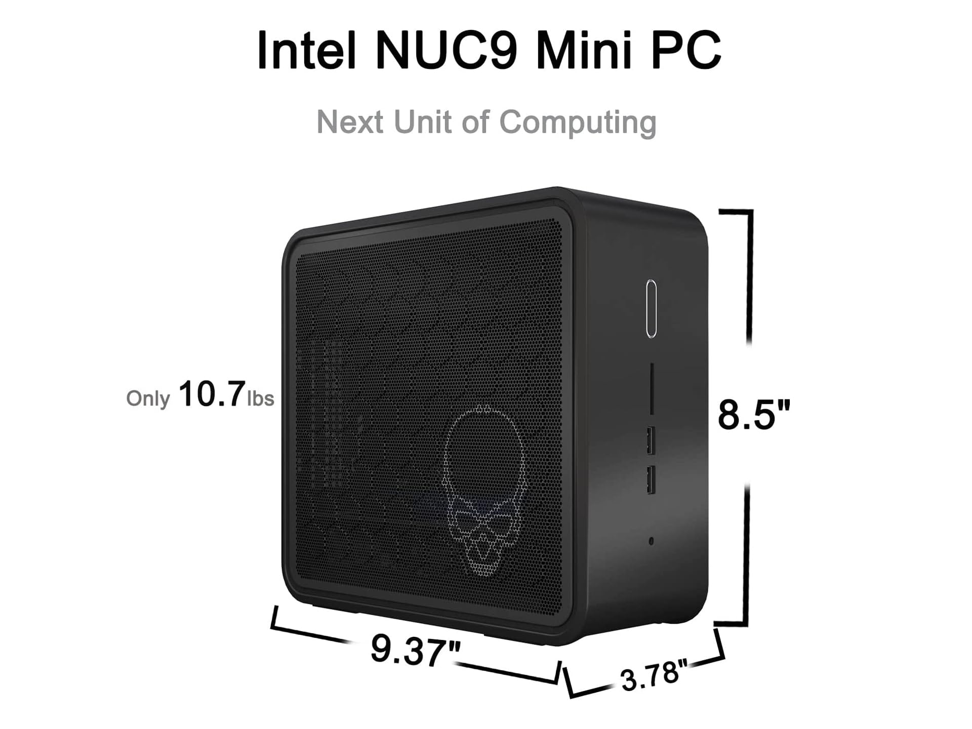 Intel NUC 9 NUC9i5QNX Mini PC Business Desktop 4-Core i5-9300H, 32GB RAM, 1TB SSD, UHD Graphics Ghost Skull Canyon Extreme Gaming Box, Thunderbolt 3, WiFi 6, Ethernet, 3-Yr WRT, Win 11 Pro